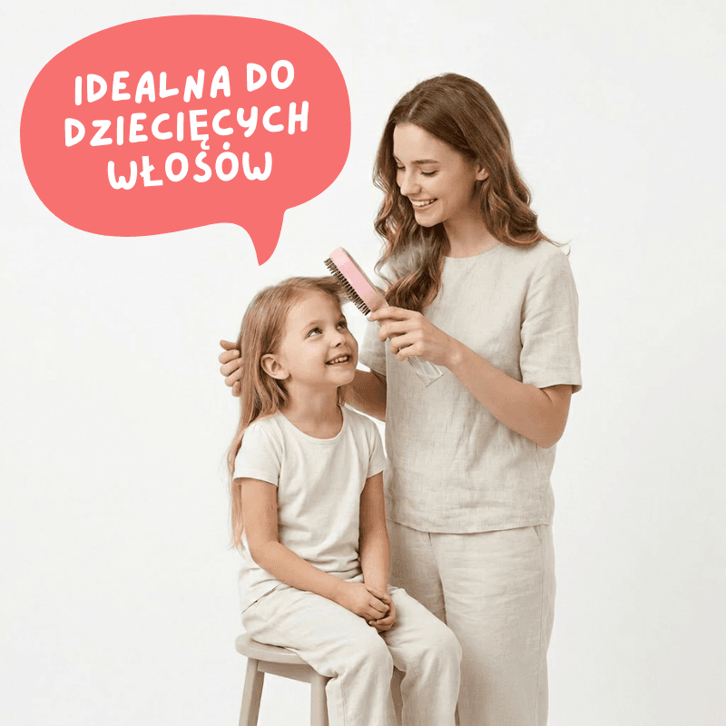 AquaStyl 2w1 — Szczotka z Wbudowanym Rozpylaczem | Stylizuj Bez Puszenia i Plątania