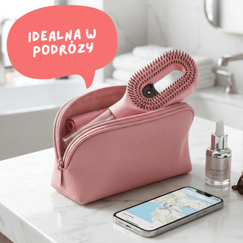AquaStyl 2w1 — Szczotka z Wbudowanym Rozpylaczem | Stylizuj Bez Puszenia i Plątania